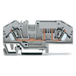 Wago Sicherungsklemme 282-696, 400V 25A, Polyamid, Grau... WAGO-282-696 4050821234517 (Abb. 1)