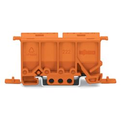Wago Befestigungsadapter 222 222-500, 25,8x22x65,6mm, Polyamid, orange... WAGO-222-500 4045454714765 (Abb. 1)