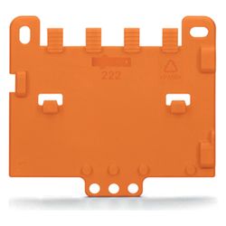 Wago Zugentlastungsplatte 222-505, für Befestigungsadapter Serie 221 oder 222, Orange... WAGO-222-505 4045454714789 (Abb. 1)