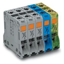 Wago Drehstromset 285 285-159, 150A 1000V, 50mm2, Mehrfarbig... WAGO-285-159 4045454584269 (Abb. 1)