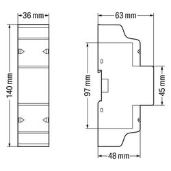 Wago Energiezähler 879-3040, 3x230/400V, 1A/5A, Modbus/M-Bus, 35mm... WAGO-879-3040 4066966177299 (Abb. 1)