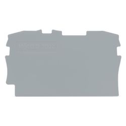 Wago Abschluss- und Zwischenplatte TOPJOB S 2002-1291, 0,8 mm, Polyamid, Grau... WAGO-2002-1291 4055143234085 (Abb. 1)
