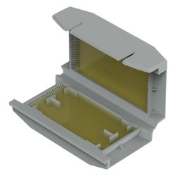 Wago Gelbox Größe 1, IPX8, 32,7x17,8x56,9mm, Polypropylen, Grau... WAGO-207-1372 4066966349962 (Abb. 1)