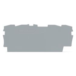 Wago Abschluss- und Zwischenplatte TOPJOB S 2002-1491, 0,8mm, Polyamid, Grau... WAGO-2002-1491 4055143234238 (Abb. 1)