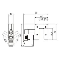 Wago Potentialabgriff 855-8015, 400V, 4-15mm Schienendicke... WAGO-855-8015 4055143720076 (Abb. 1)