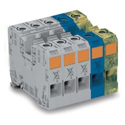 Wago Drehstromset 285-139, 35mm2, 125A, 1000V, Federzuganschluss, Mehrfarbig... WAGO-285-139 4045454584252 (Abb. 1)