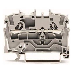 Wago 2-Leiter-Durchgangsklemme TOPJOB S 2002-1201, 2,5mm2, 800V, 24A, Grau... WAGO-2002-1201 4017332999168 (Abb. 1)