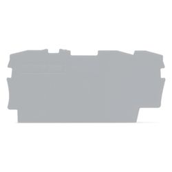 Wago Abschluss- und Zwischenplatte TOPJOB S 2002-1391, 0,8mm, Polyamid, Grau... WAGO-2002-1391 4055143234214 (Abb. 1)