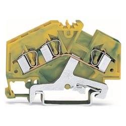 Wago 3-Leiter-Schutzleiterklemme 281 281-637, 0,08-4mm2, Polyamid, Grün/Gelb... WAGO-281-637 4045454084516 (Abb. 1)