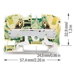 Wago Schutzleiterklemme TOPJOB S 2006-1207, 0,5-10mm2, Polyamid, Grün/Gelb... WAGO-2006-1207 4017332999670 (Abb. 1)