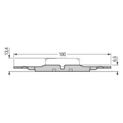 Wago Befestigungsadapter 221-2502, 2-fach, Schraubbefestigung, Polyamid, Grau... WAGO-221-2502 4066966119831 (Abb. 1)