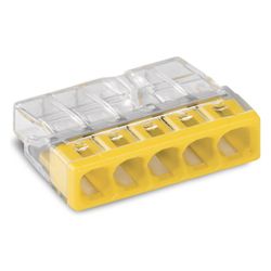Wago COMPACT-Verbindungsdosenklemme 2273 2273-205, 5-Leiter 0,5-2,5mm2, Polycarbonat, Ge... WAGO-2273-205 4050821027874 (Abb. 1)