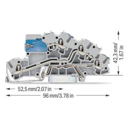 Wago Installationsetagenklemme 2003 2003-7641, 0,25-4mm2, 32A, 250V, Polyamid, Grau... WAGO-2003-7641 4044918925587 (Abb. 1)