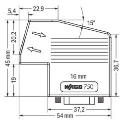 Wago CANopen-Feldbusstecker 750-963, 9-polig, Lichtgrau... WAGO-750-963 4045454344405 (Abb. 1)