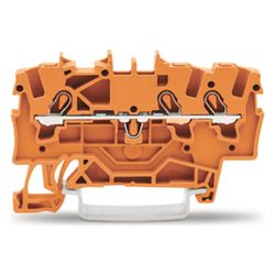 Wago 3-Leiter-Durchgangsklemme 2001-1302, 1,5mm2, 800V, 18A, Orange... WAGO-2001-1302 4017332998642 (Abb. 1)