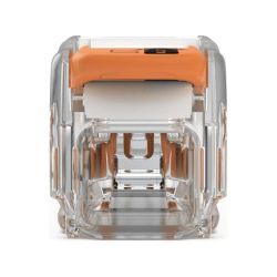 Wago Durchgangsverbinder 221 221-2401, 0,2-4mm2, 450V, 32A, Transparent/Orange... WAGO-221-2401 4066966120271 (Abb. 1)