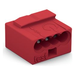 Wago Verbindungsdosenklemme 243 243-804, 4-Leiter 0,6-0,8mm, Rot... WAGO-243-804 4044918441025 (Abb. 1)
