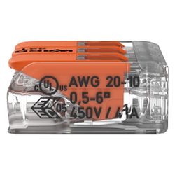 Wago Verbindungsklemme 221-613, 0,5-6mm2, Polycarbonat, Transparent... WAGO-221-613 4055143715416 (Abb. 1)