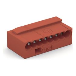 Wago MICRO-Verbindungsdosenklemme 243 243-808, 8-Leiter 0,6-0,8mm, Rot... WAGO-243-808 4044918502795 (Abb. 1)