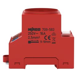 Wago Schaltschrank-Steckdose 709-583, 250V 16A, Polyamid, Rot... WAGO-709-583 4055143718301 (Abb. 1)