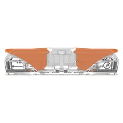 Wago Durchgangsverbinder 221 221-2401, 0,2-4mm2, 450V, 32A, Transparent/Orange... WAGO-221-2401 4066966120271 (Abb. 1)