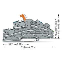 Wago Installationsetagenklemme 2003 2003-6641, 0,25-4mm2, Thermoplast, Grau... WAGO-2003-6641 4050821322030 (Abb. 1)