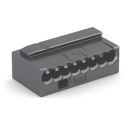 Wago MICRO-Verbindungsdosenklemme 243 243-208, 8-Leiter 0,6-0,8mm, Dunkelgrau... WAGO-243-208 4044918502634 (Abb. 1)