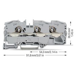 Wago 3-Leiter-Durchgangsklemme TOPJOB S 2016-1301, 16mm2, 800V, 76A, grau... WAGO-2016-1301 4017332076715 (Abb. 1)