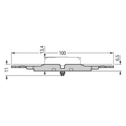Wago Befestigungsadapter 221-2515, 5-fach, Rastfuß, Polyamid, Grau... WAGO-221-2515 4066966119916 (Abb. 1)