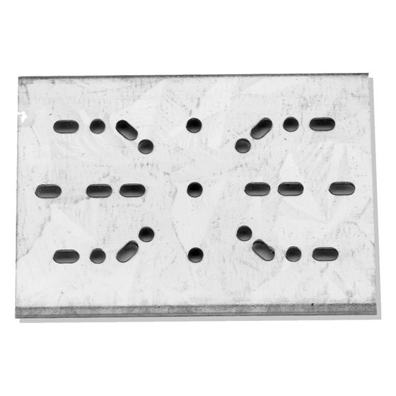 Walraven Fixierplättchen Bismat 70x52x1mm, für sanitären Wandscheiben an Schienen, Stahl sendzimirverzinkt