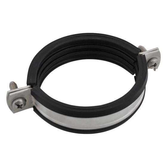Walraven Bifix Rohrschelle 1301, 133-141mm M10, Zweischraubenschelle mit EPDM-Einlage, Edelstahl 1.4404