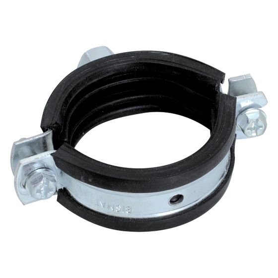 Walraven Bismat Rohrschelle 2000, 116-119mm M8/M10 Zweischraubenschelle, EPDM, Stahl elektrolytisch verzinkt