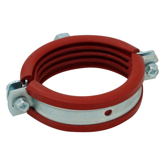 Walraven Bismat Rohrschelle 2000, 73-80mm M8/M10 Zweischraubenschelle, Silikon, Stahl elektrolytisch verzinkt