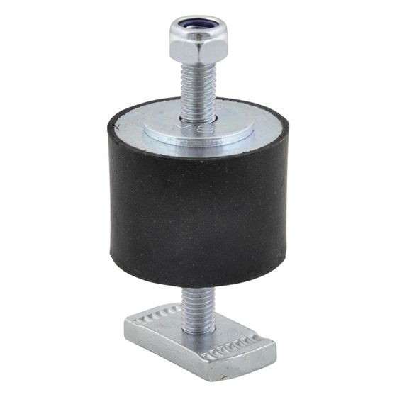 Walraven Schalldämmelement Typ A M8x23mm vormontierte, für Geräte 76x40mm M8, für Strut, Gummi, elektrolytisch verzinkt