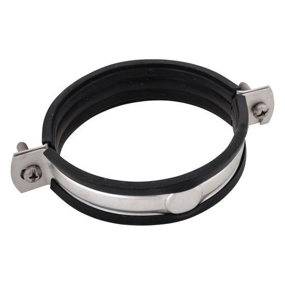 Walraven Lüftungsschelle M8 125mm Schelle 2-teilig, EPDM, Edelstahl 1.4404