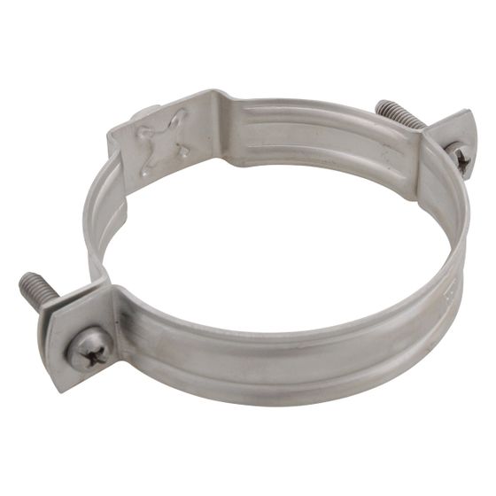 Walraven Bifix Rohrschelle 415, 50mm M8, Zweischraubenschelle für Kunststoffrohre, Edelstahl 1.4404