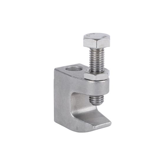Walraven Trägerklammer Modell C, Dicke bis 16mm, Schraube M10 Durchgangsloch 9mm, Edelstahl V4A
