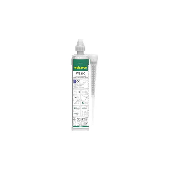 Walraven Injektionsmörtel WB300, für gerissenen Beton, Mauerwerk, Bewehrungsanschlüsse, 300ml