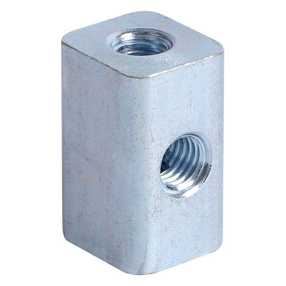 Walraven Universalwürfel Quader, 17x30x19mm mit 4x M8 Innengewinde, elektrolytisch verzinkt