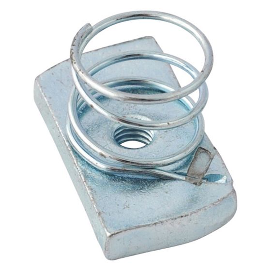 Walraven Strut Schiebemutter M10, 19x34x21mm mit Feder 13mm, feuerverzinkt, 6518110