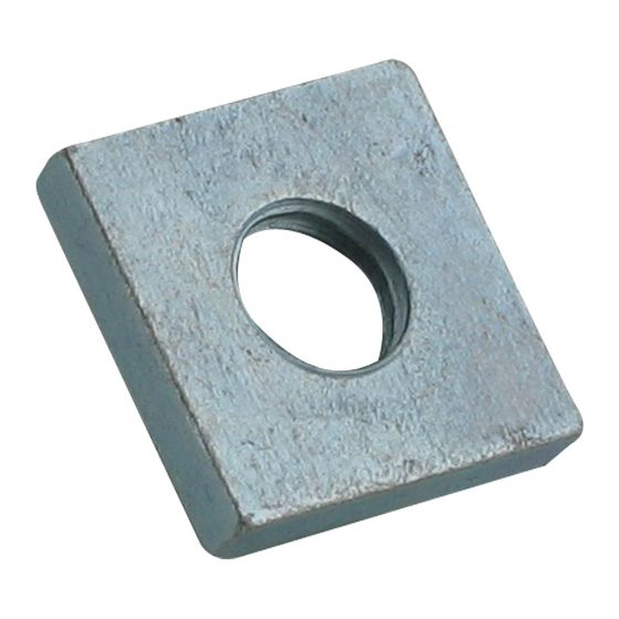 Walraven Vierkantschiebemutter M6, 25x25x4mm für RapidRail, elektrolytisch verzinkt