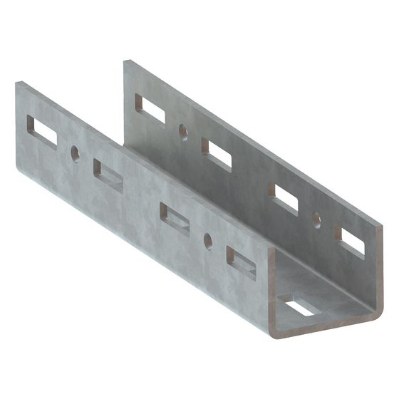 Walraven Maxx Längsverbinder LC80, 380x93x71mm für Maxx-Profile, feuerverzinkt
