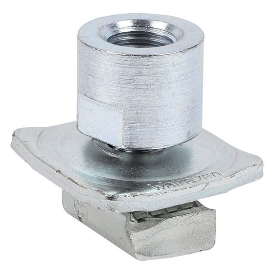 Walraven RapidStrut Schiebemutter MF M16, 43x43x43mm mit Muffe, elektrolytisch verzinkt