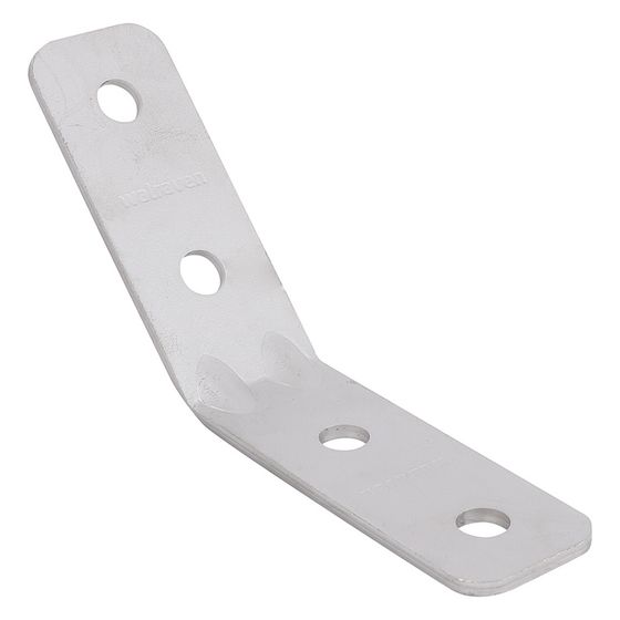 Walraven Strut Schienenverbinder 135 Grad, 180x40x80mm lang/lang mit 4-Loch 12, Edelstahl 1.4404