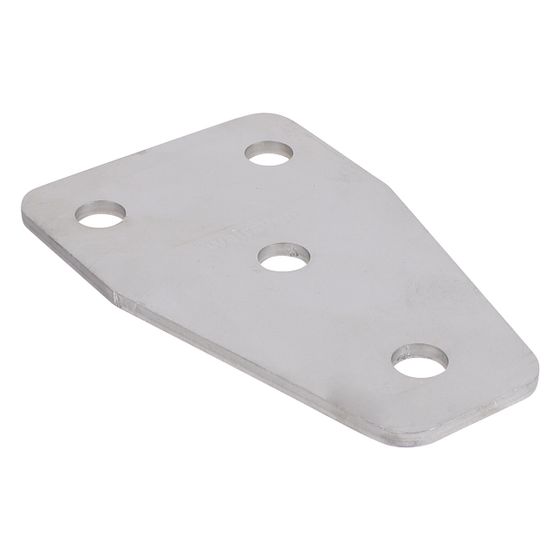 Walraven Strut Schienenverbinder T flach, 131x80mm mit 4-Loch 12, Edelstahl 1.4404