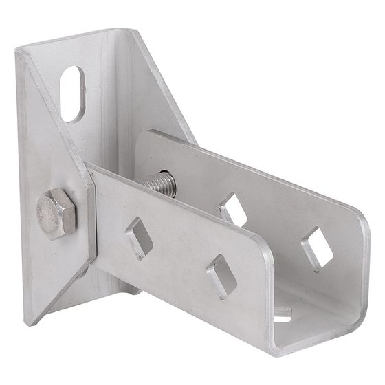 Walraven Strut Gelenkhalter, Grundplatte mit gelenkigem U-Profil, Edelstahl 1.4404