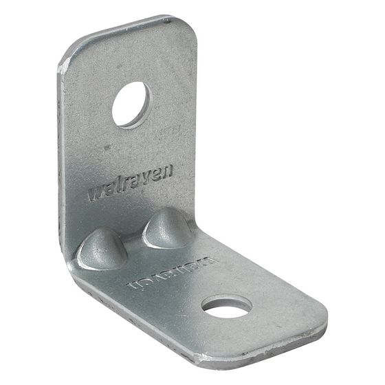 Walraven Strut Schienenverbinder 90 Grad, 62x62mm kurz/kurz 2-Loch, BUP Stahl