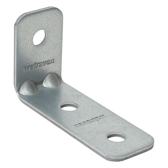 Walraven Strut Schienenverbinder 90 Grad, 62x110mm kurz/lang 3-Loch, BUP Stahl