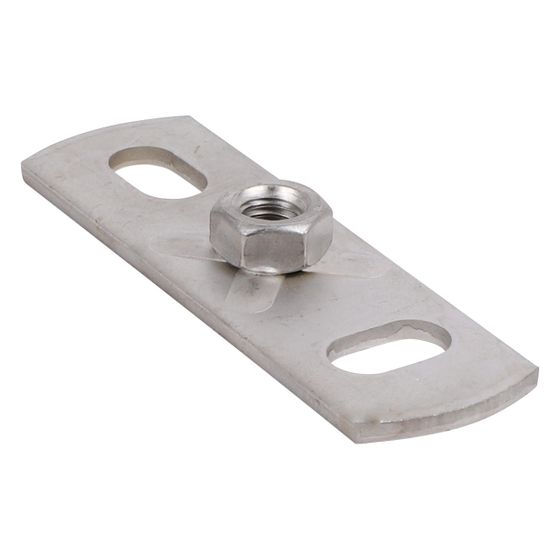 Walraven Grundplatte widerstandsgeschweißt, Innengewinde M8 Länge 80mm 4-fach, Edelstahl V2A