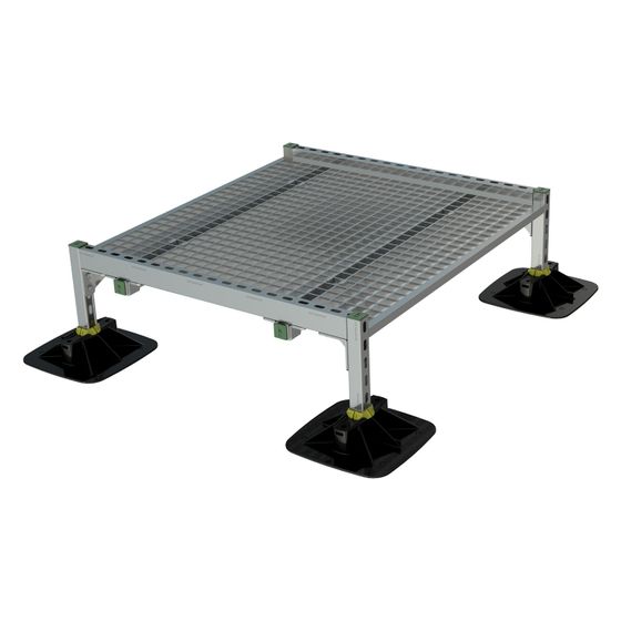 Walraven Yeti Laufweg-Set 335, mit 1000x1000mm Plattformgitter, 4x Montagefuß und Matten, BUP